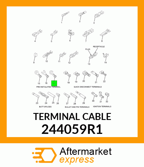 TERMINAL CABLE 244059R1