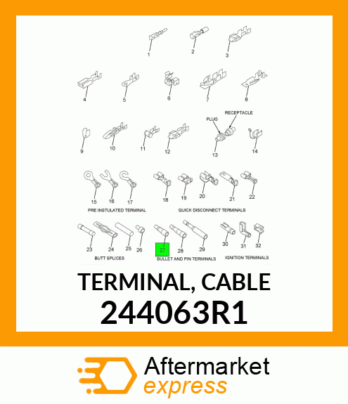 TERMINAL, CABLE 244063R1