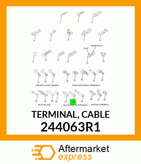 TERMINAL, CABLE 244063R1