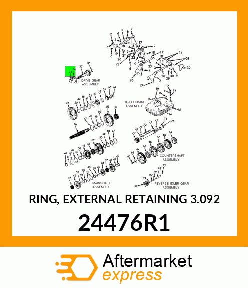 RING, EXTERNAL RETAINING 3.092 24476R1