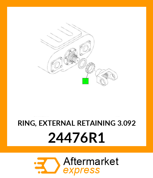 RING, EXTERNAL RETAINING 3.092 24476R1