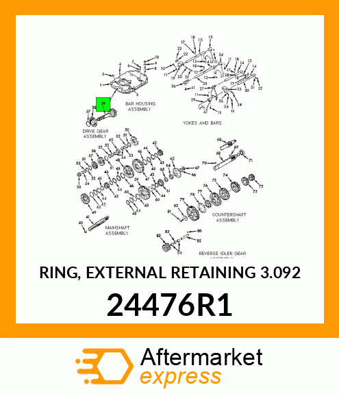 RING, EXTERNAL RETAINING 3.092 24476R1