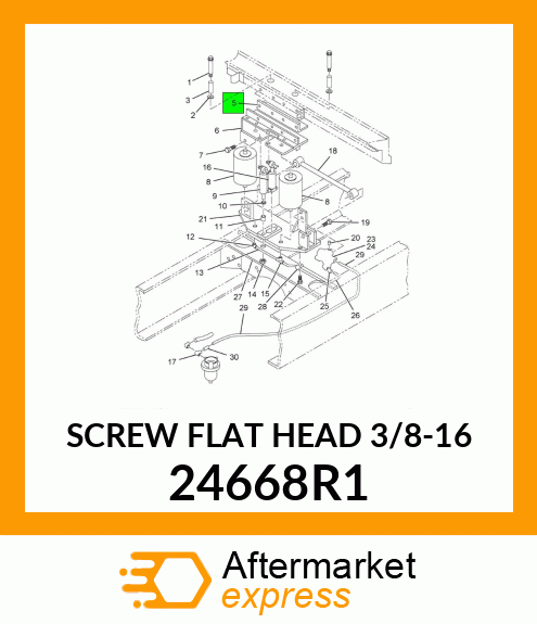 SCREW FLAT HEAD 3/8-16 24668R1