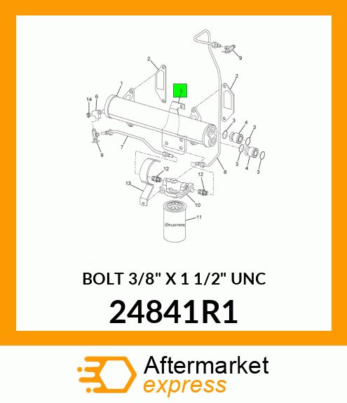 BOLT 3/8" X 1 1/2" UNC 24841R1