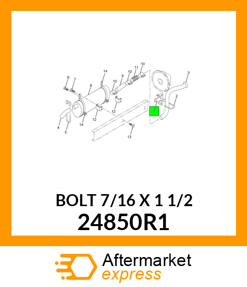 BOLT 7/16" X 1 1/2" 24850R1