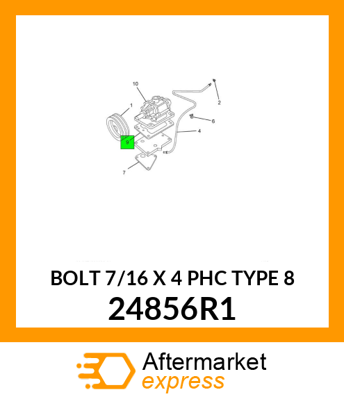 BOLT 7/16 X 4 PHC TYPE 8 24856R1