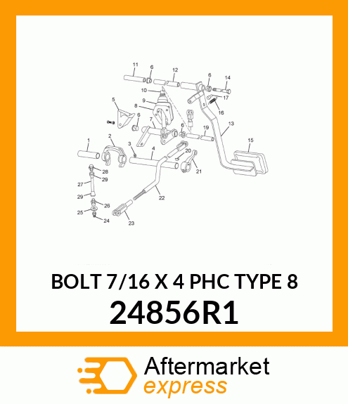 BOLT 7/16 X 4 PHC TYPE 8 24856R1