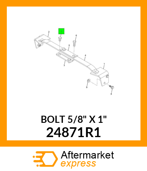 BOLT 5/8" X 1" 24871R1