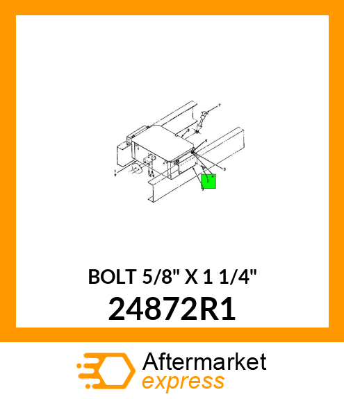 BOLT 5/8" X 1 1/4" 24872R1