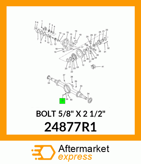 BOLT 5/8" X 2 1/2" 24877R1