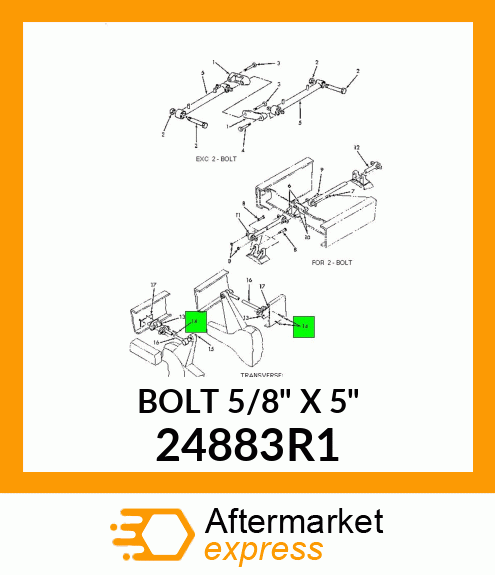 BOLT 5/8" X 5" 24883R1