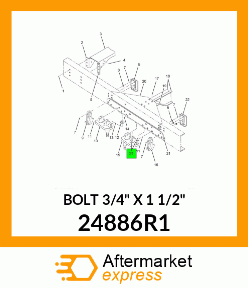 BOLT 3/4" X 1 1/2" 24886R1