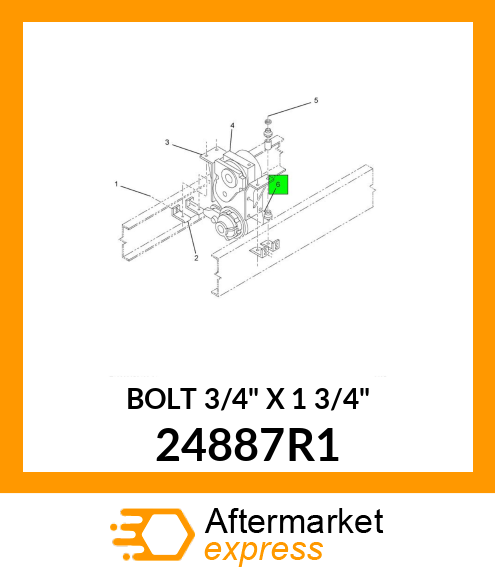 BOLT 3/4" X 1 3/4" 24887R1