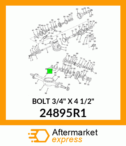 BOLT 3/4" X 4 1/2" 24895R1