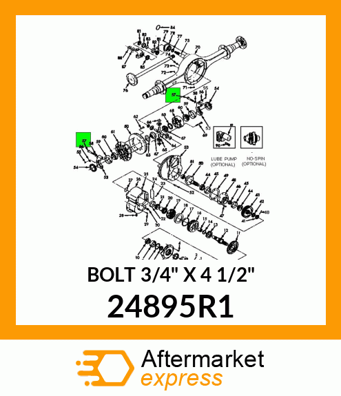 BOLT 3/4" X 4 1/2" 24895R1