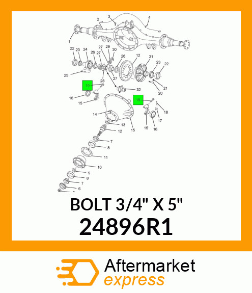 BOLT 3/4" X 5" 24896R1