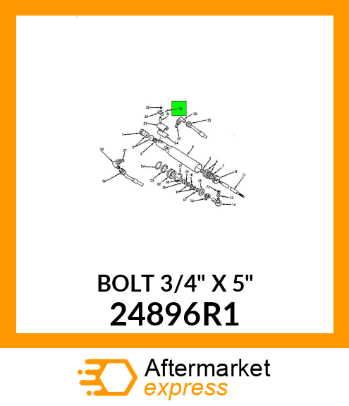 BOLT 3/4" X 5" 24896R1