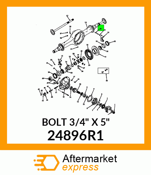 BOLT 3/4" X 5" 24896R1