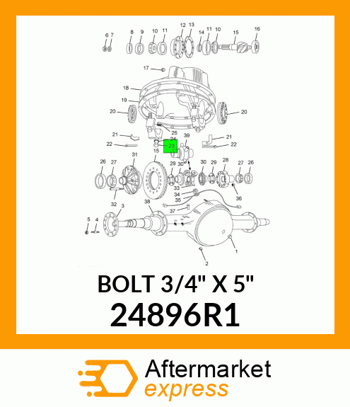 BOLT 3/4" X 5" 24896R1