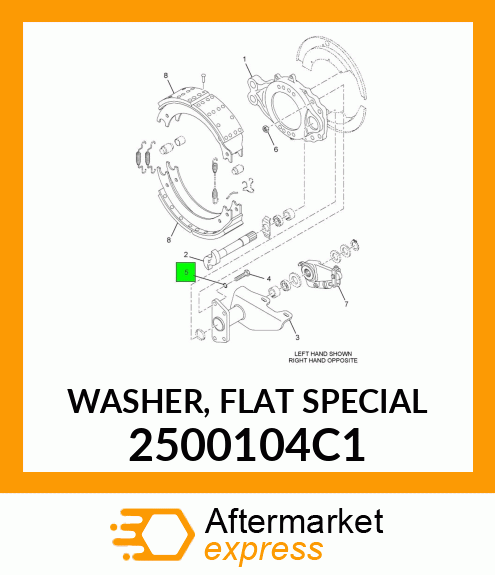 WASHER, FLAT SPECIAL 2500104C1