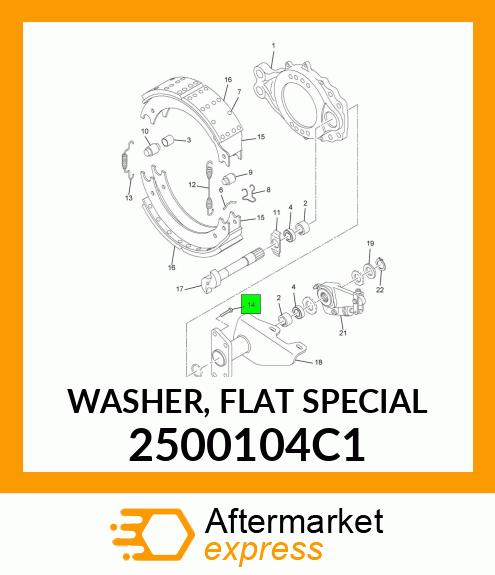 WASHER, FLAT SPECIAL 2500104C1
