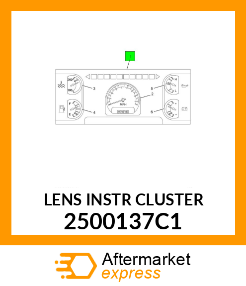 LENS INSTR CLUSTER 2500137C1