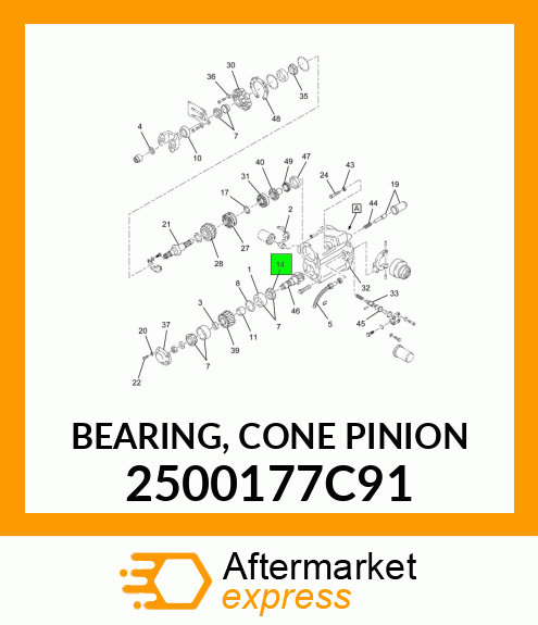 BEARING, CONE PINION 2500177C91