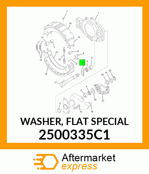 WASHER, FLAT SPECIAL 2500335C1