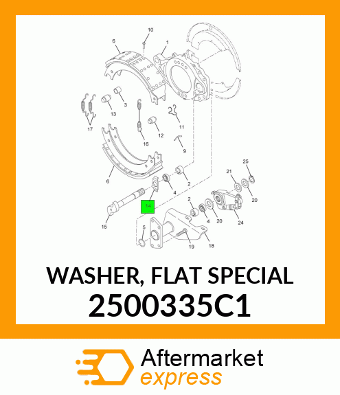 WASHER, FLAT SPECIAL 2500335C1