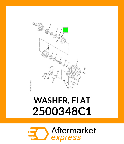 WASHER, FLAT 2500348C1