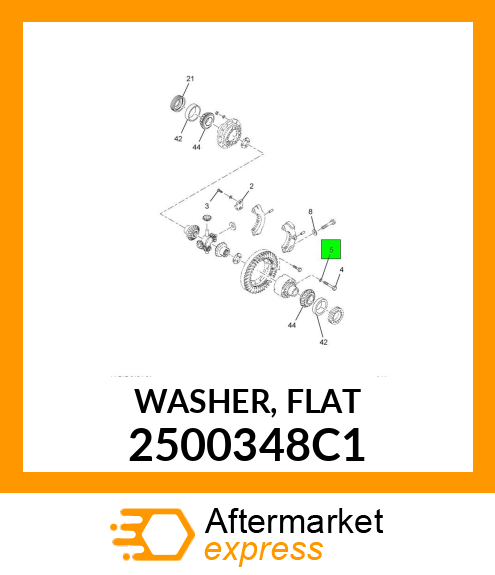 WASHER, FLAT 2500348C1