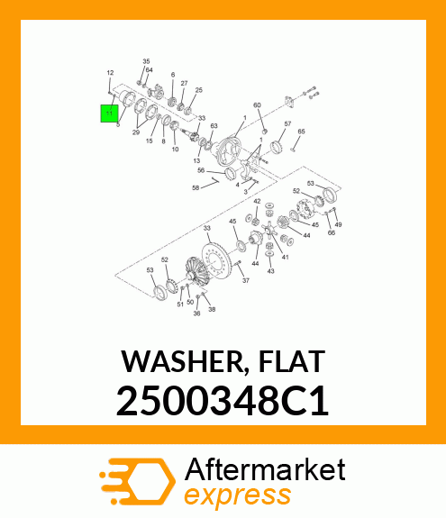 WASHER, FLAT 2500348C1