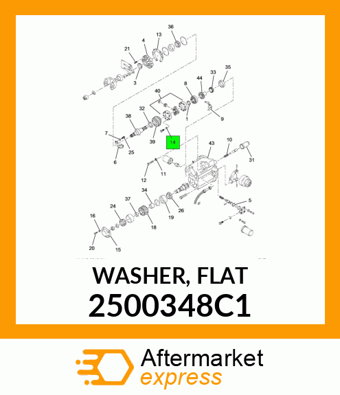 WASHER, FLAT 2500348C1