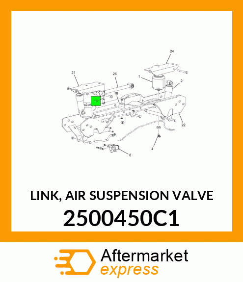 LINK, AIR SUSPENSION VALVE 2500450C1