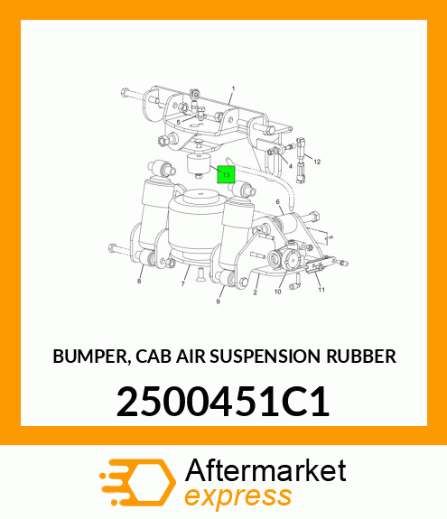 BUMPER, CAB AIR SUSPENSION RUBBER 2500451C1