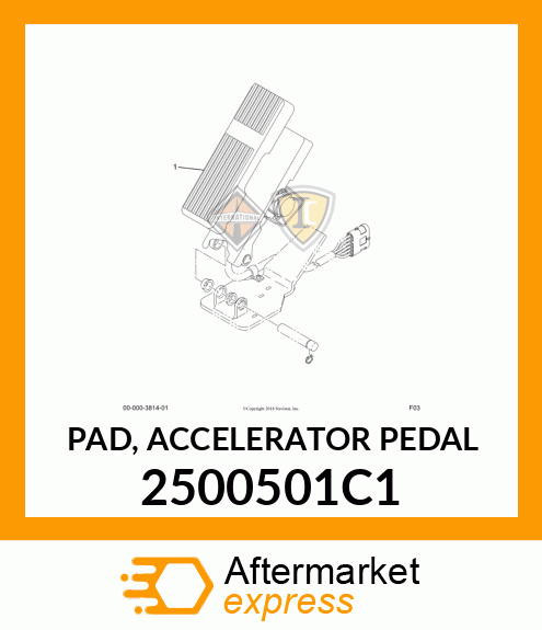 PAD, ACCELERATOR PEDAL 2500501C1