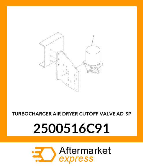 TURBOCHARGER AIR DRYER CUTOFF VALVE AD-SP 2500516C91