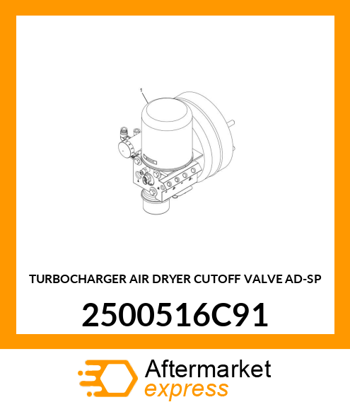 TURBOCHARGER AIR DRYER CUTOFF VALVE AD-SP 2500516C91