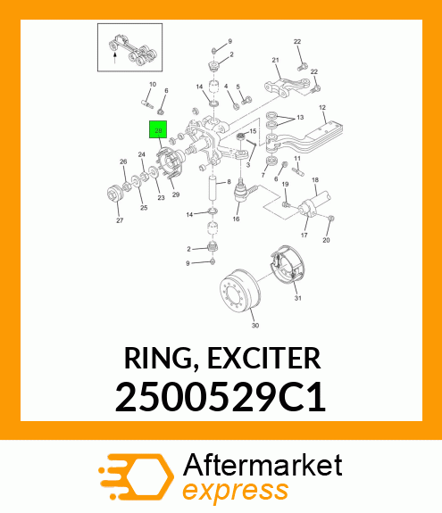 RING, EXCITER 2500529C1