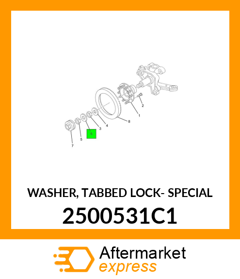 WASHER, TABBED LOCK- SPECIAL 2500531C1