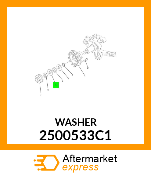 WASHER, FLAT- SPECIAL 2500533C1