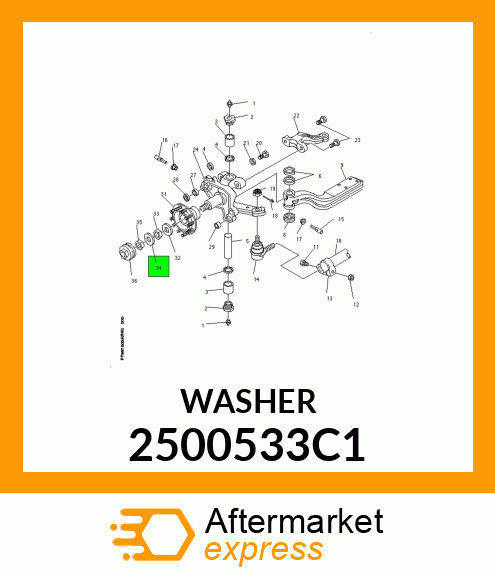 WASHER, FLAT- SPECIAL 2500533C1