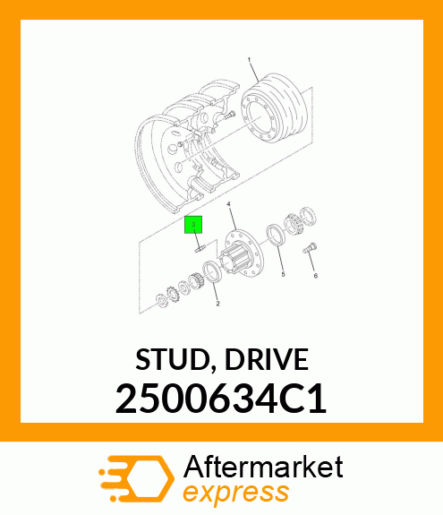 STUD, DRIVE 2500634C1