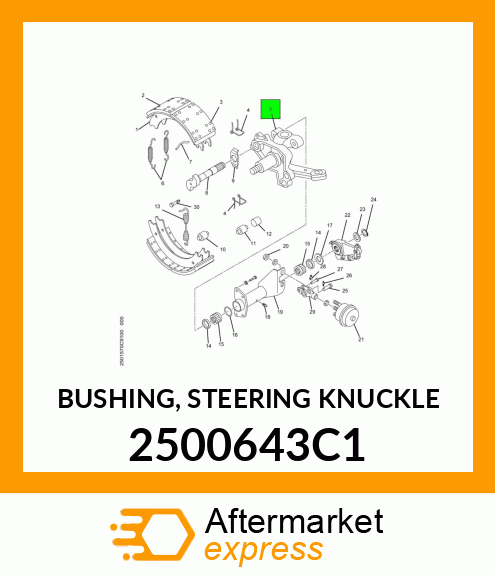 BUSHING, STEERING KNUCKLE 2500643C1