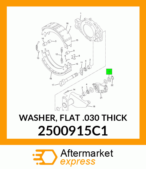 WASHER, FLAT .030" THICK 2500915C1