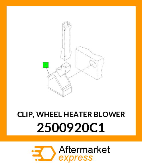 CLIP, WHEEL HEATER BLOWER 2500920C1