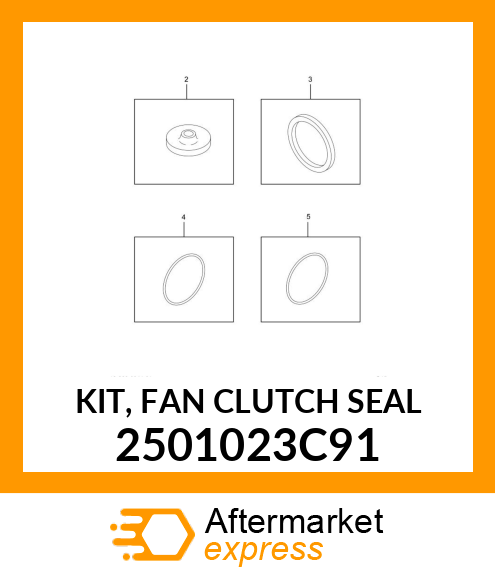 KIT, FAN CLUTCH SEAL 2501023C91