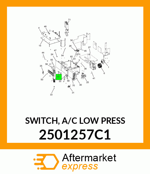 SWITCH, A/C LOW PRESS 2501257C1