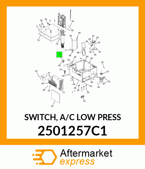 SWITCH, A/C LOW PRESS 2501257C1