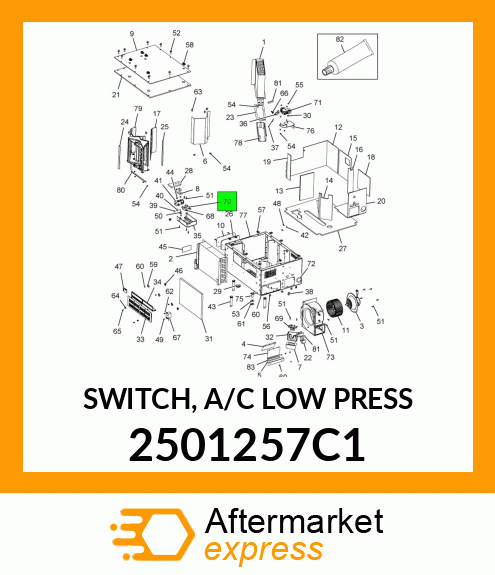 SWITCH, A/C LOW PRESS 2501257C1